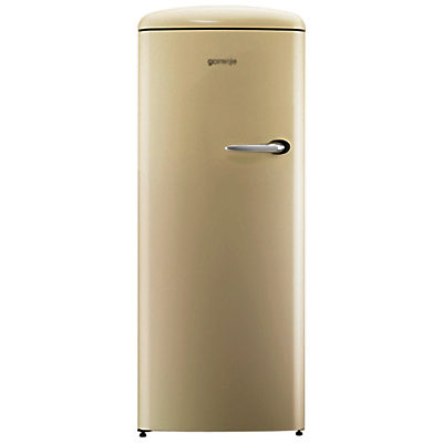 Gorenje ORB153 Freestanding Fridge, A+++ Energy Rating, Left-Hand Hinge, 60cm Wide Cream